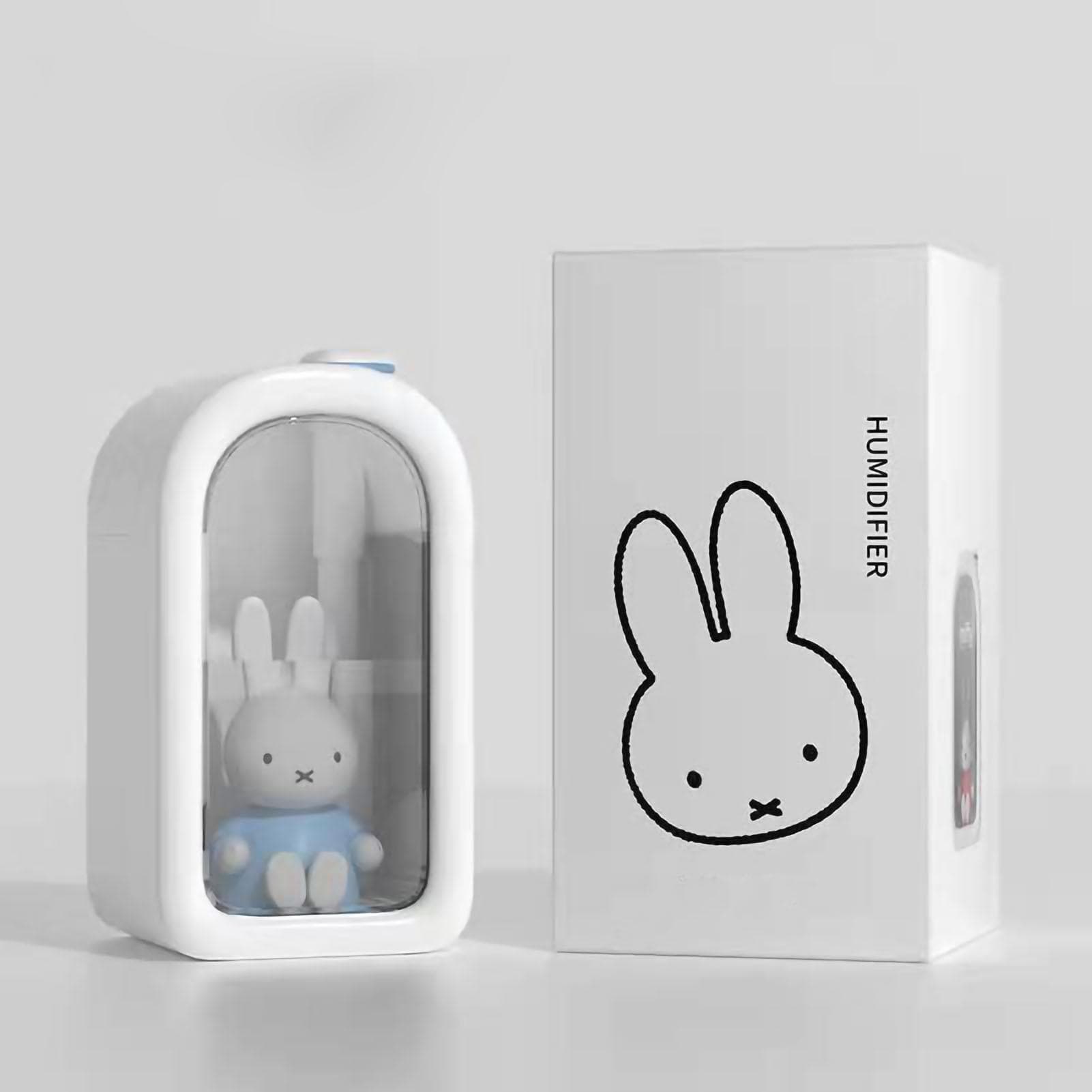 Small Humidifier Rabbit Doll Cool Mist Humidifier for Baby Household Silent Humidifier for Bedroom blue