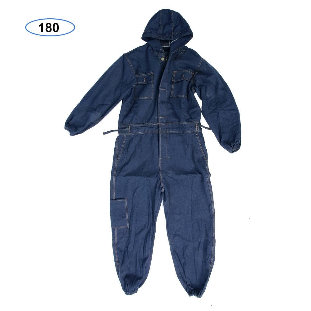 Denim Coverall Electric Welding Suit Labor Insurance Clothes Auto Repairman Workwear (180)