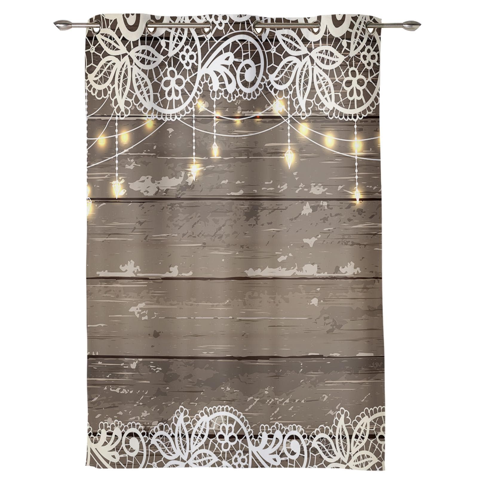 Stuffed Pattern Cat Stick Figures Window Curtains Living Room Decor Curtains for Bedroom Luxury Home Decor Flat Window 135W x 60H(cm)
