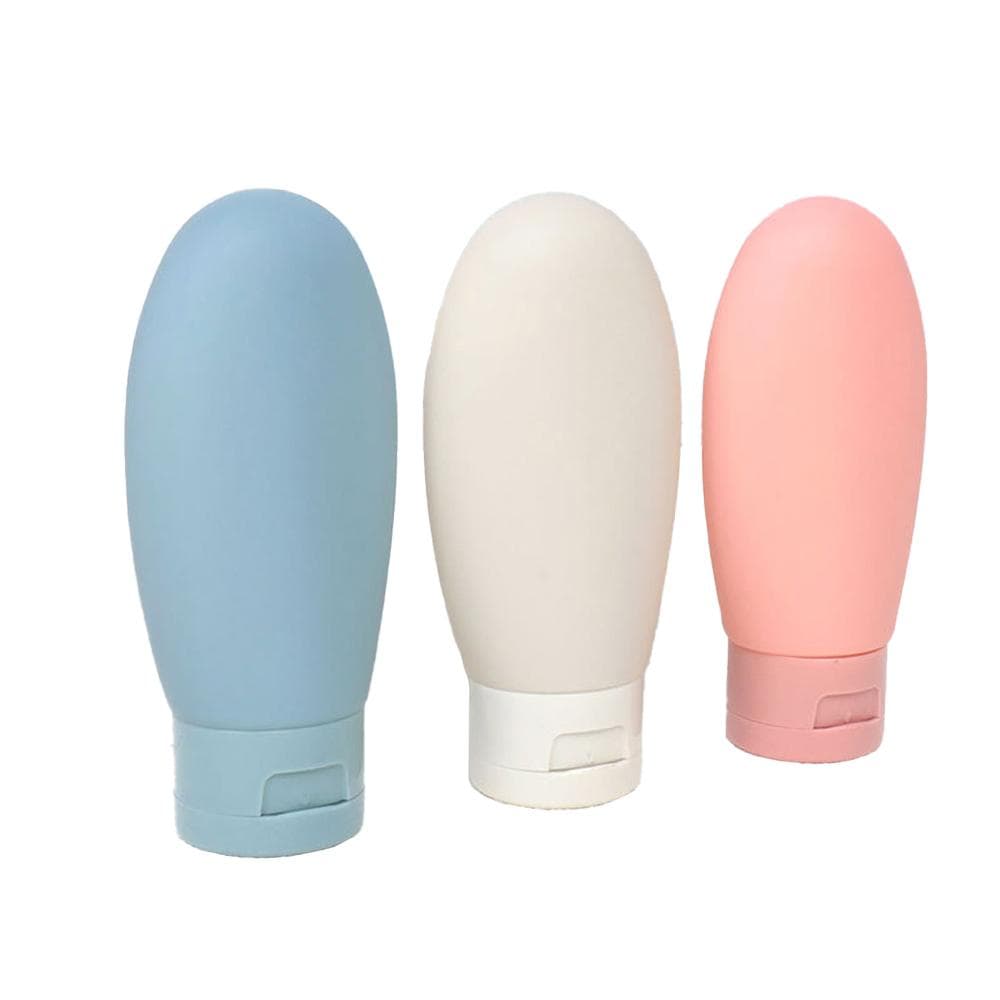 60mL Nordic Style Travel Squeeze Bottles Leak-Proof PE Portable Dispensing Bottle for Shampoo, Body