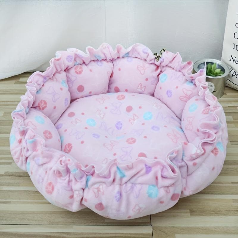 Pet Bed Cathouse Doghouse Mat Medium Large Dog Nest Pumpkin Nest Mat Dual-Use Nest Teddy Dragon Cat Nest S