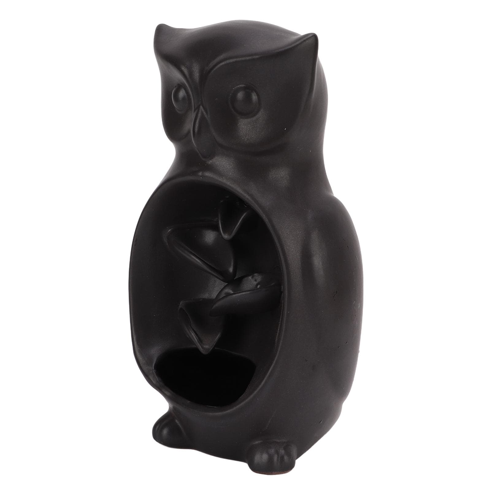 Waterfall Incense Holder Night Owl Hand Crafted Premium Ceramics Exquisite Texture Aid Sleeping