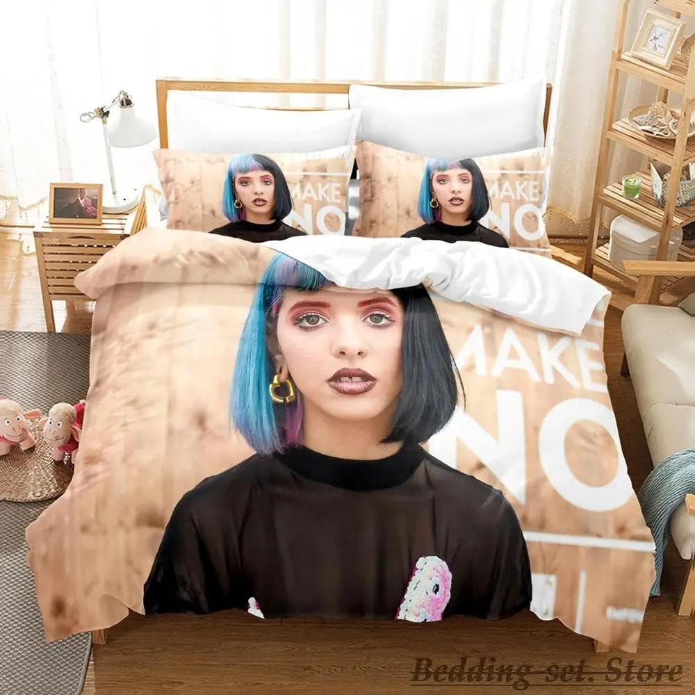 Sexy Singer Melanie Martinez Bedding Set Single Twin Full Queen King Size Bed Set Aldult Kid Bedroom Duvetcover Sets 70x133cm 2pcs