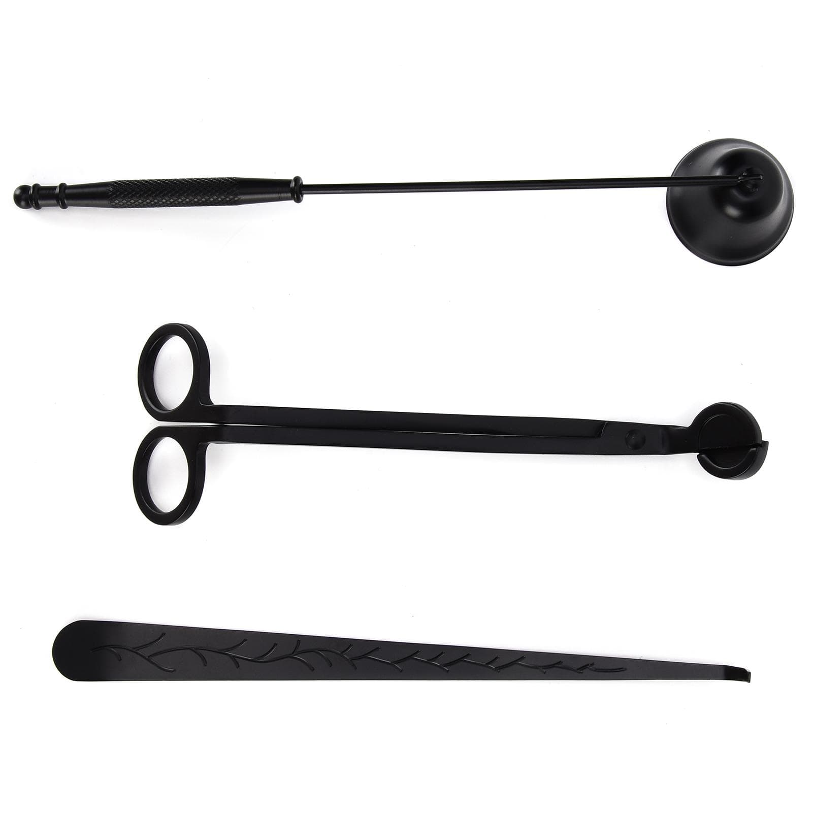 3PCS Candle Accessory Set Candle Wick Trimmer Cutter Snuffer Extinguisher Wick Dipper Gift