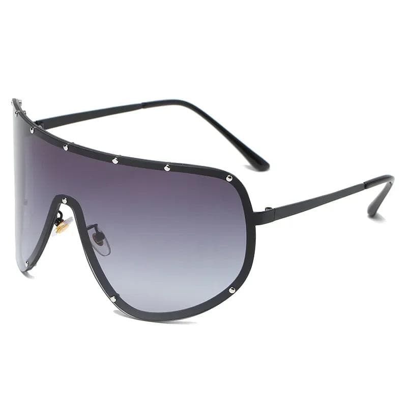 New Steampunk Oversized Sunglasses for Women Punk Y2k Trendy Sun Glasses UV400 Protection Designer Eyewear