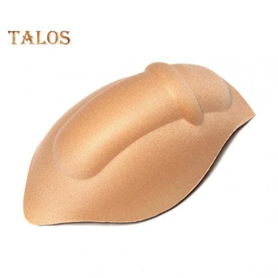 Men Underwear Push Up Cup Pad Fuller Look Underwear Pouch Bulge Enlargement Sponge Pad for Swim Trunks Daily Wear Sport Men Boxers Bulge Enhancement beige