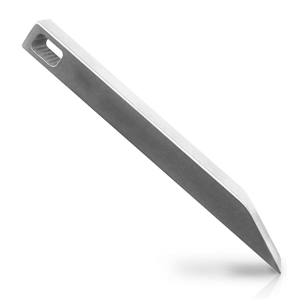 Mini Keychain Prybar for Every Day Carry, Small Prybar Multitool, Heavy Duty Stainless Steel Pocket Pry Bar silver