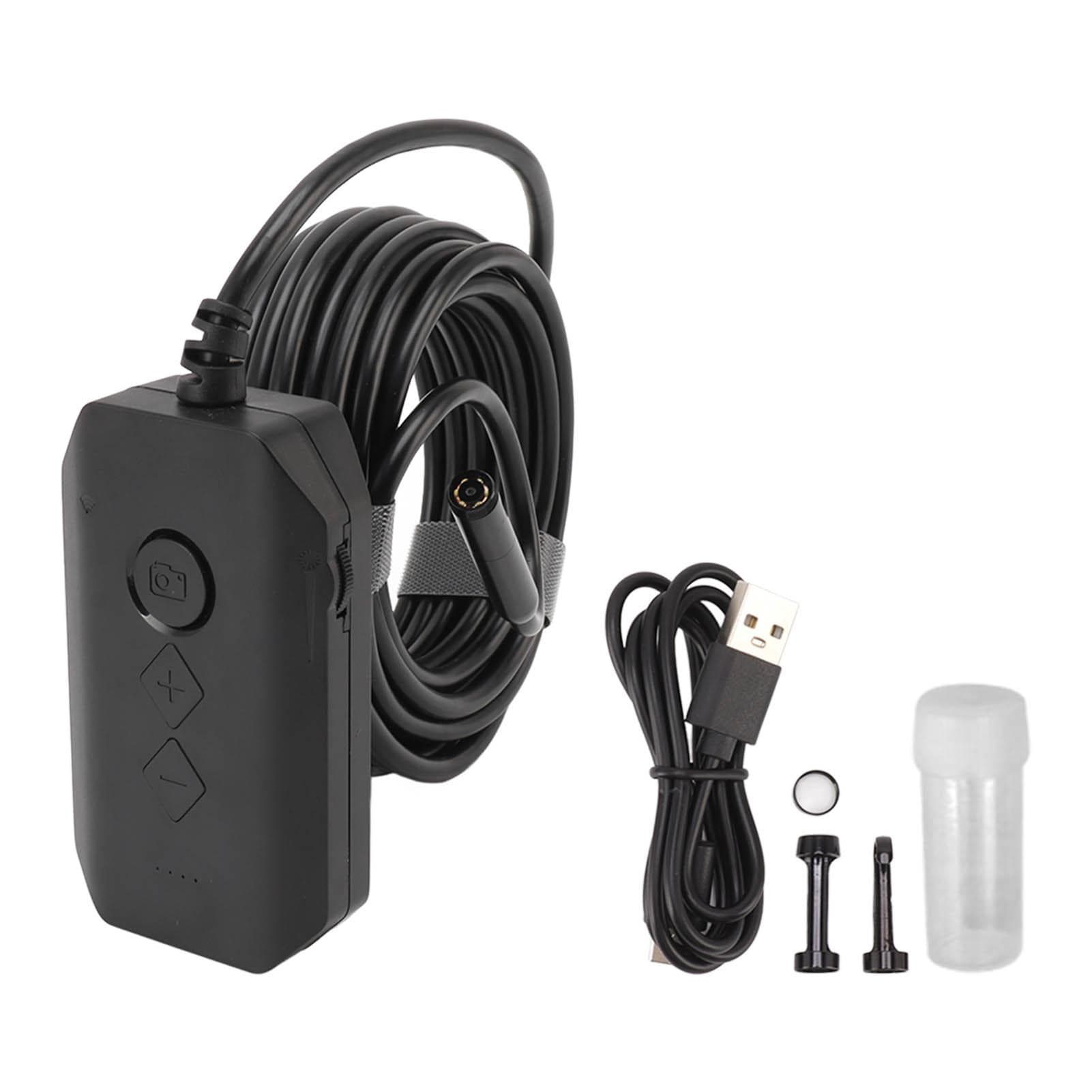 WiFi Endoscope Waterproof 1080P HD 7.9mm Dual Lens Borescope Inspection Camera with 7LED Lights