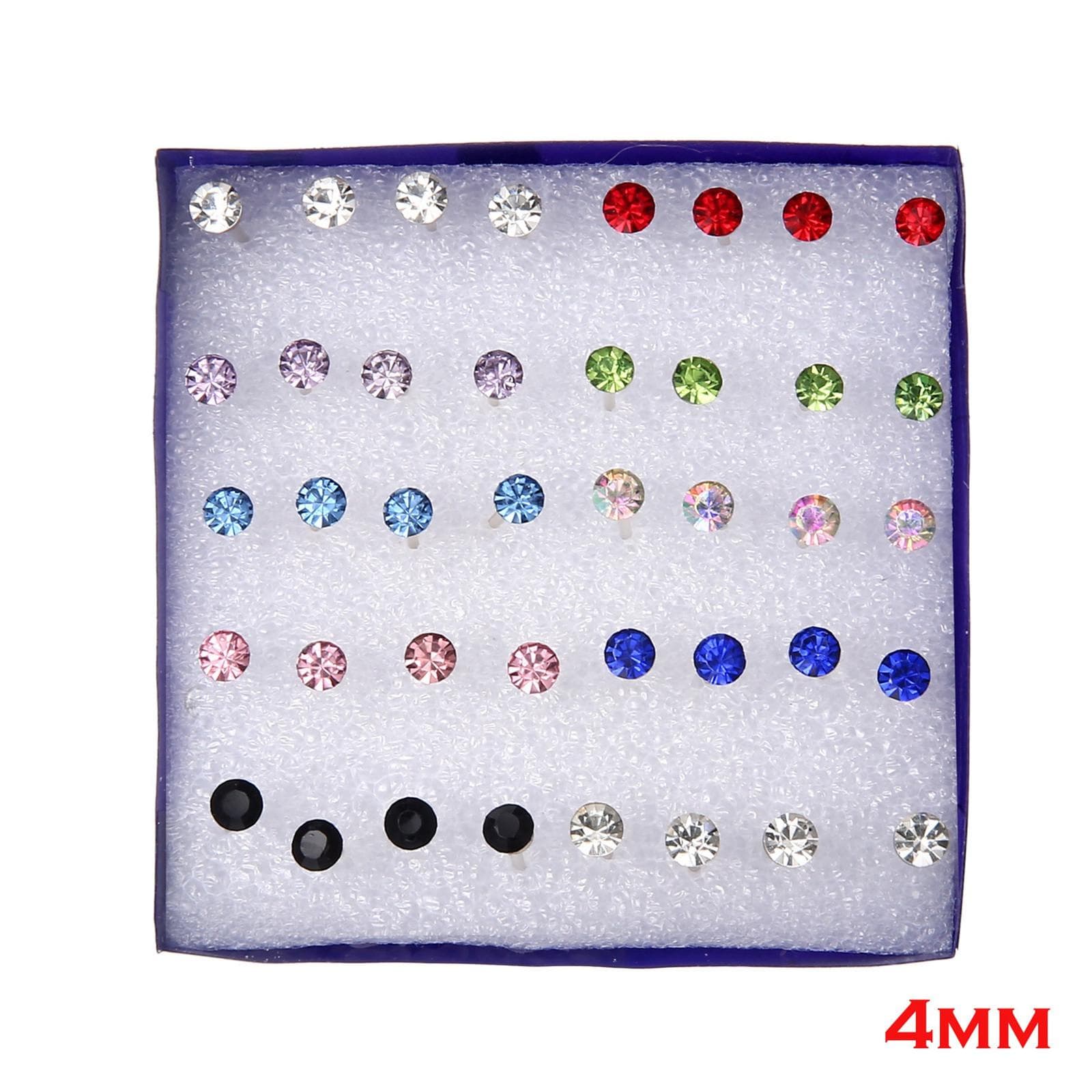 20 Pairs Of Earrings Crystal Pearl Earrings Set Women's Ladies Earrings One Size