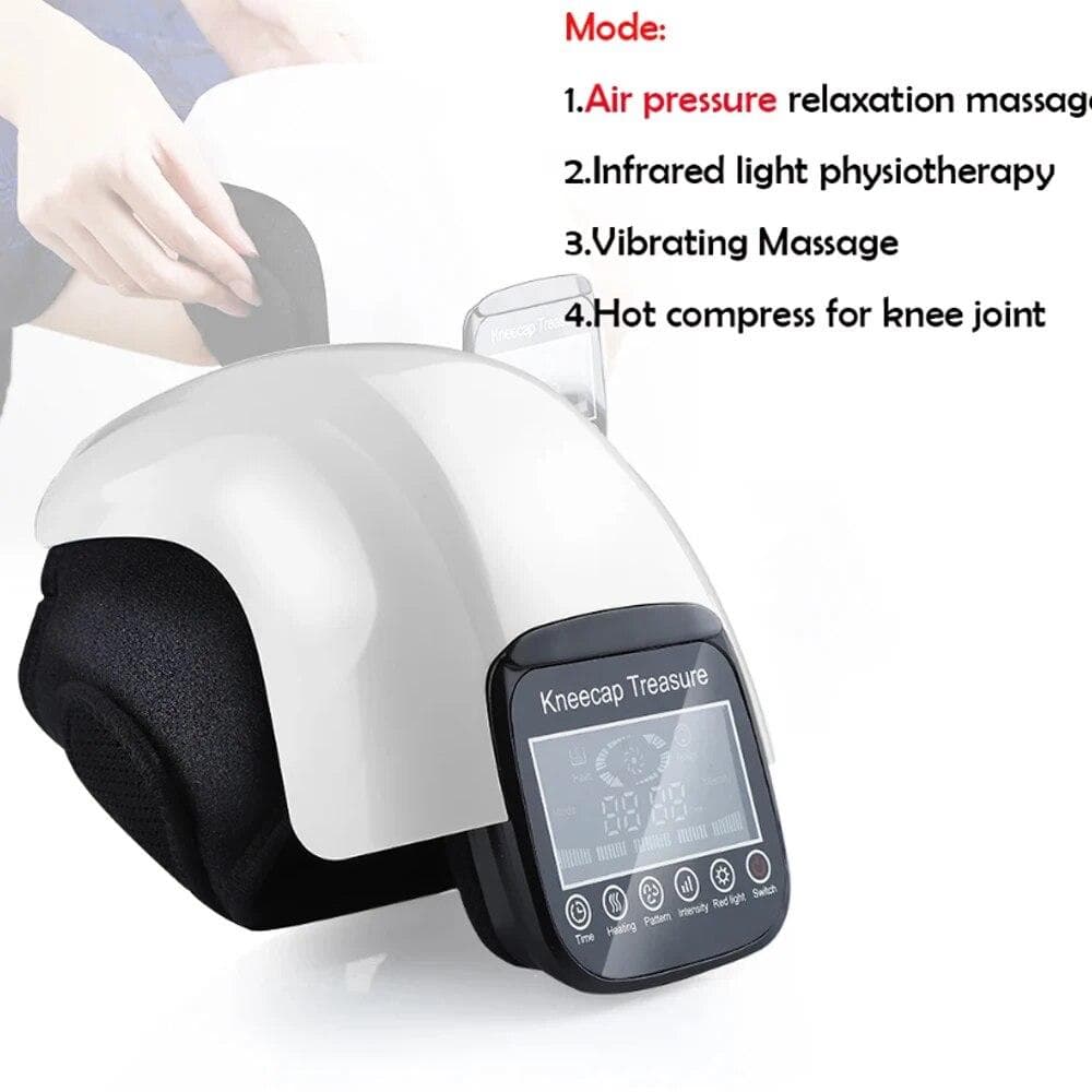 Wireless Electric Heating Knee Massager for Knee Joint Pain Heating Vibration Therapy Brace Support Air Compression Pad Massager CN