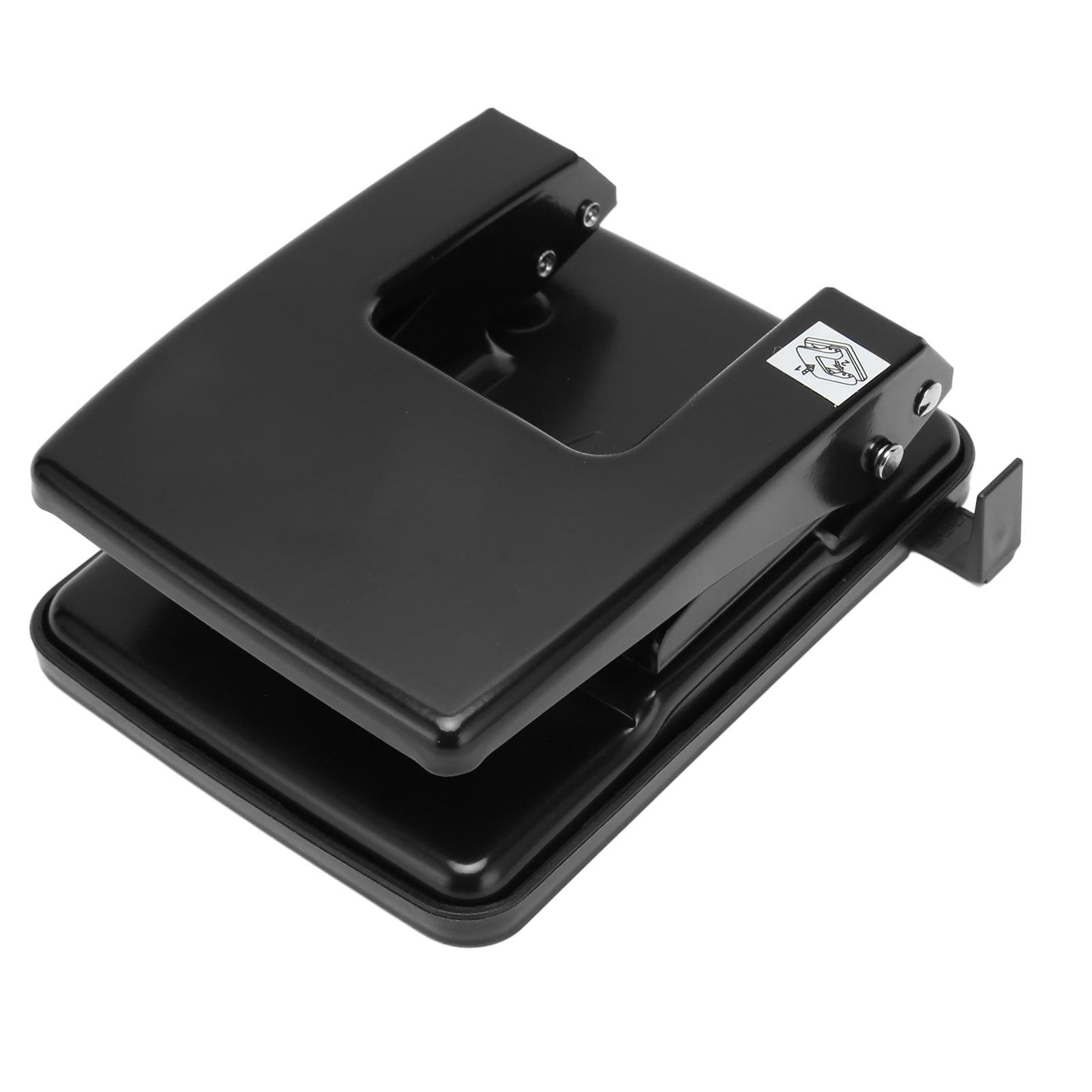 2 Hole Paper Punch 40 Sheet Punch Capacity Metal Hole Puncher with Alignment Guide for Notebook