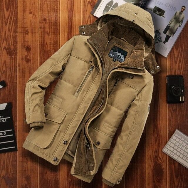 Winter Jacket Men Thicken Hooded Parka Military Jacket Winter Cold Weather Keep Warm Overcoat Men Plus Size 7xl XXXL