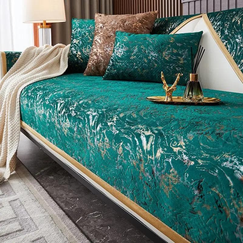 Luxury Bronzing Sofa Cover for Living Room All Inclusive Non-Slip Sofa Cushion Mat Couch Towel Sectional Couch Cover Home Decor 90x160cm 1pcs