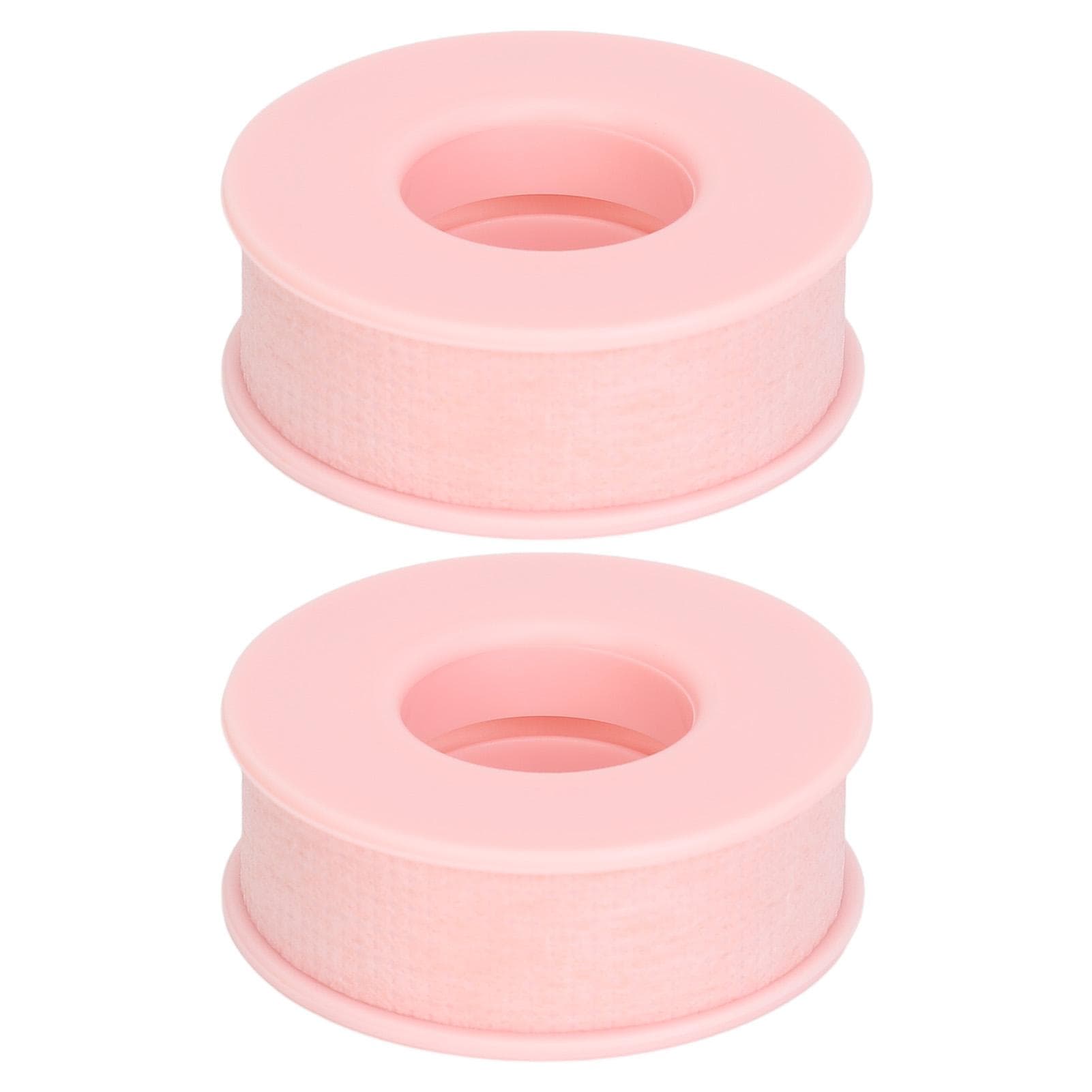 2pcs Lash Tape Breathable Easy to Tear Soft Thin Adhesive Eyelash Extension Tape for Makeup Salon pink