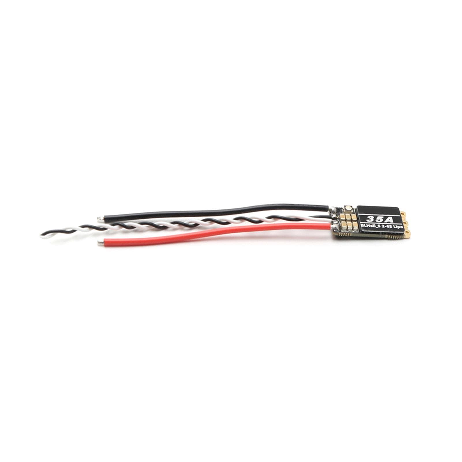 35A BLHeli_S ESC 2-6S Lipo Brushless ESC Electronic Speed Controller 4pcs Built-in Programmable RGB 1pcs black