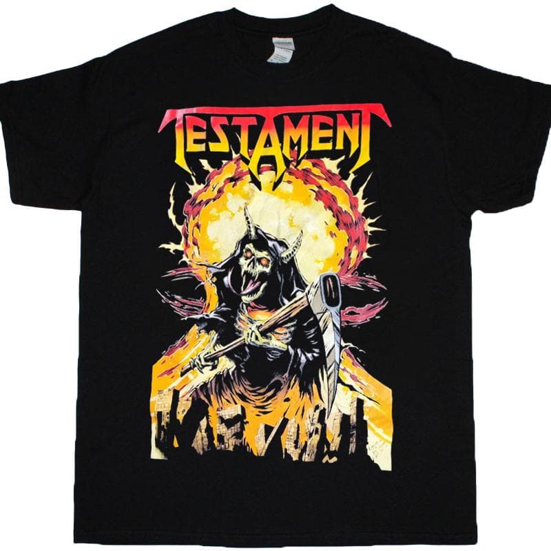 Testa T Europe 2023 Tour Metal Band Black Double Sided Tee Unisex T-Shirt XXXXL