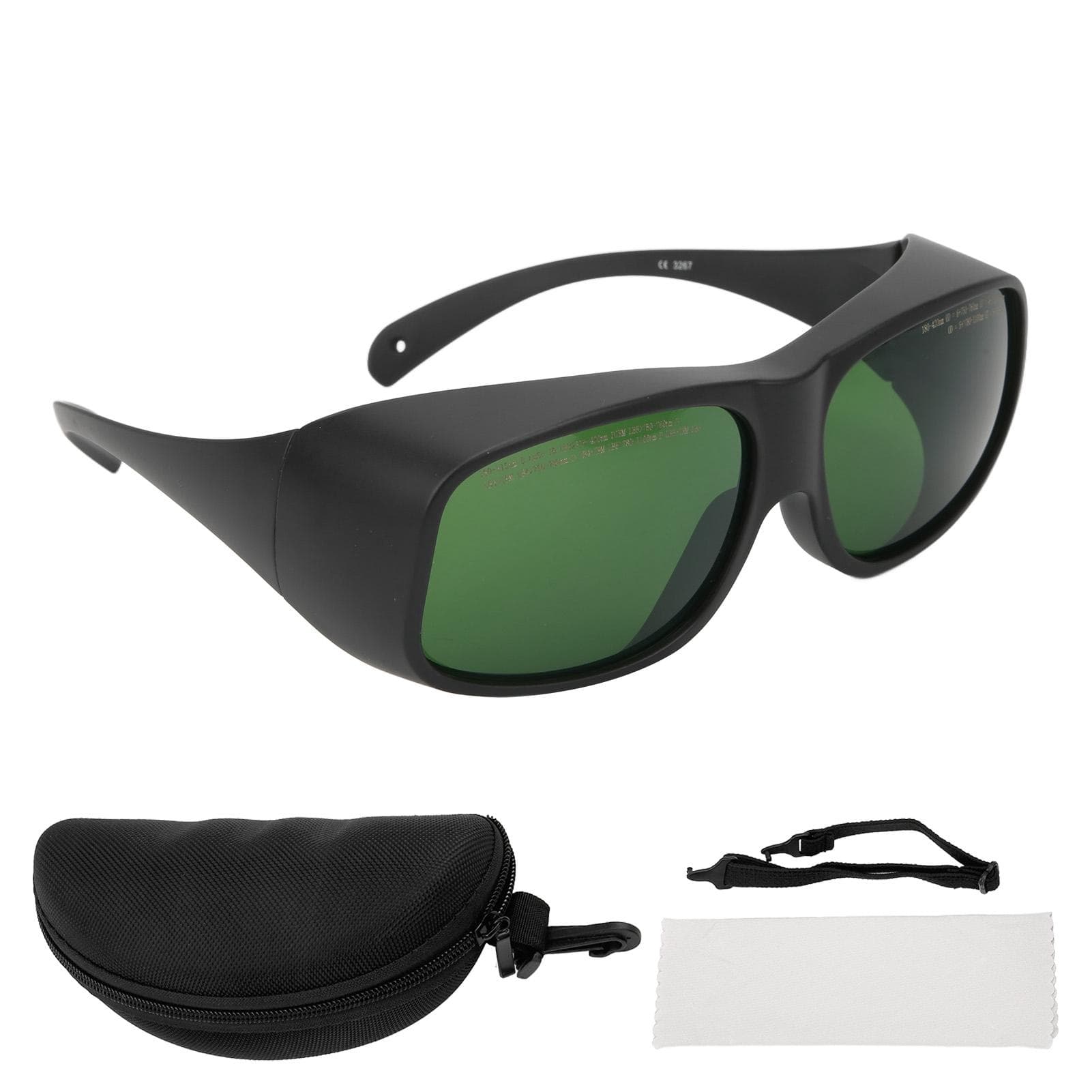 1064NM Laser Safety Goggles Laser Radiation Protection Goggles for Laser Marking and Engraving black