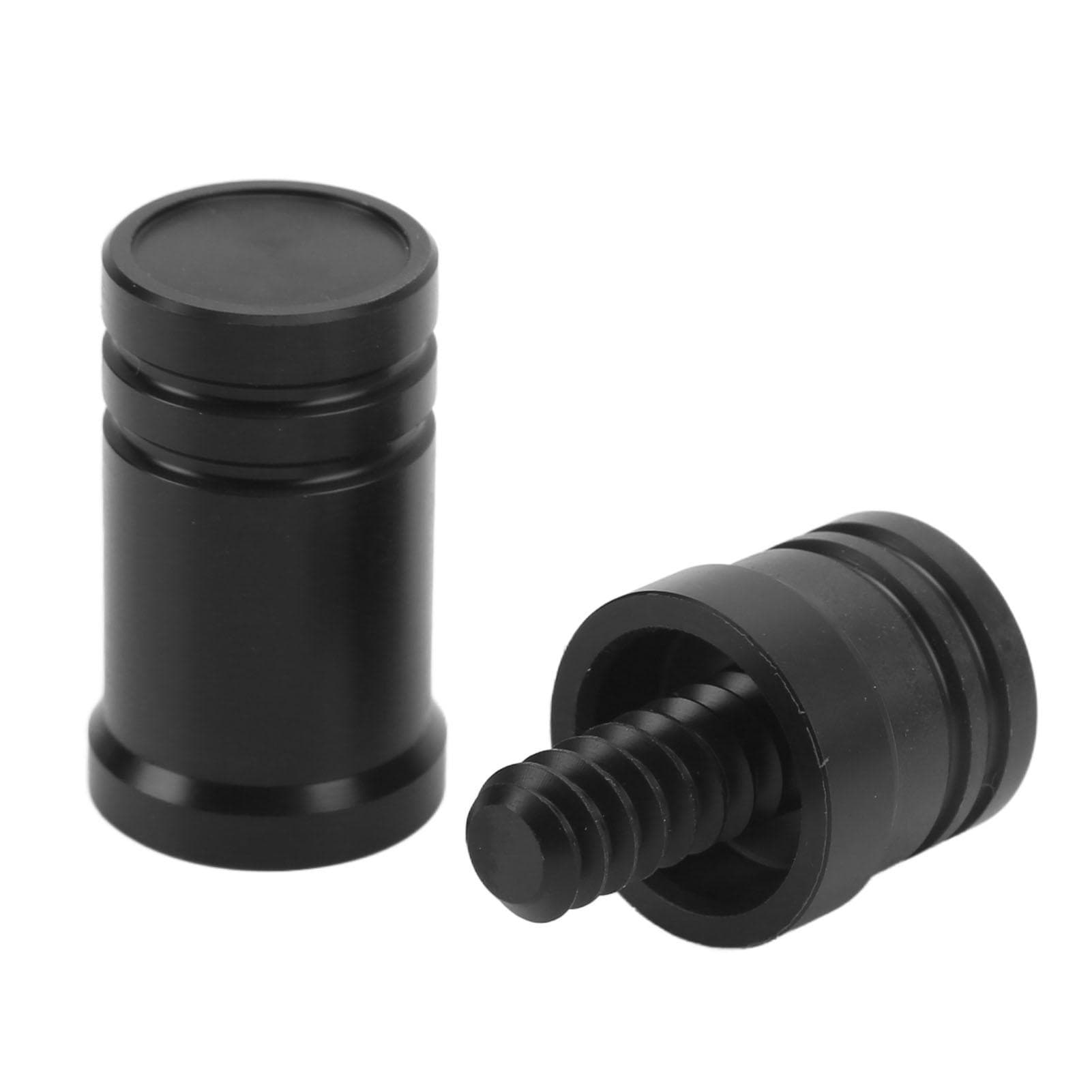 2Pcs Plastic Billiard Cue Joint Protectors Black Pool Cue Stick End Caps Billiards Accessories