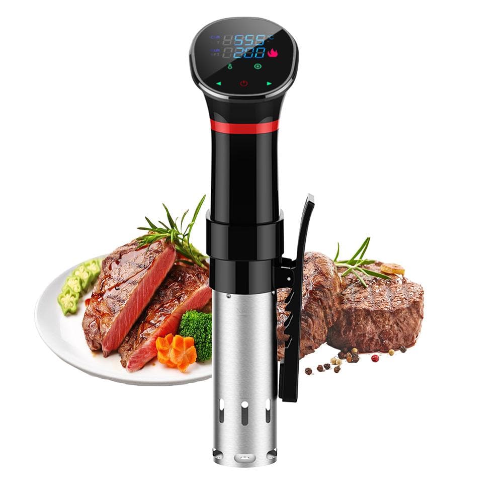Sous Cooker Machine Immersion Circulator 1100 Watts LCD Digital Display Accurate Temperature and UK Plug black