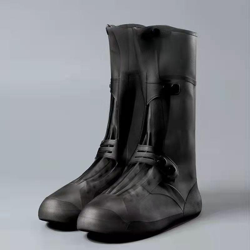 Tall visitor overshoes high tube galoshes waterproof shoes cover slip resistant overshoes rain boots protector long shoe covers 2XL for shoes 42-43