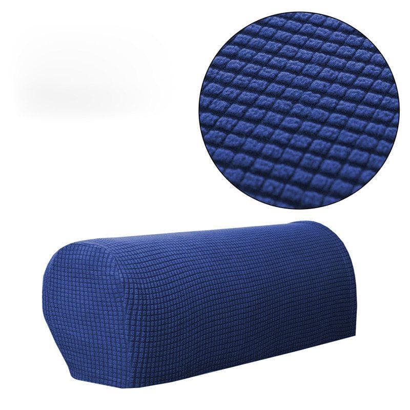 Covers Armrest Stretch Sofa Couch Removable Arm Chair 1Pair Protector Armchair 55x15x25cm dark blue