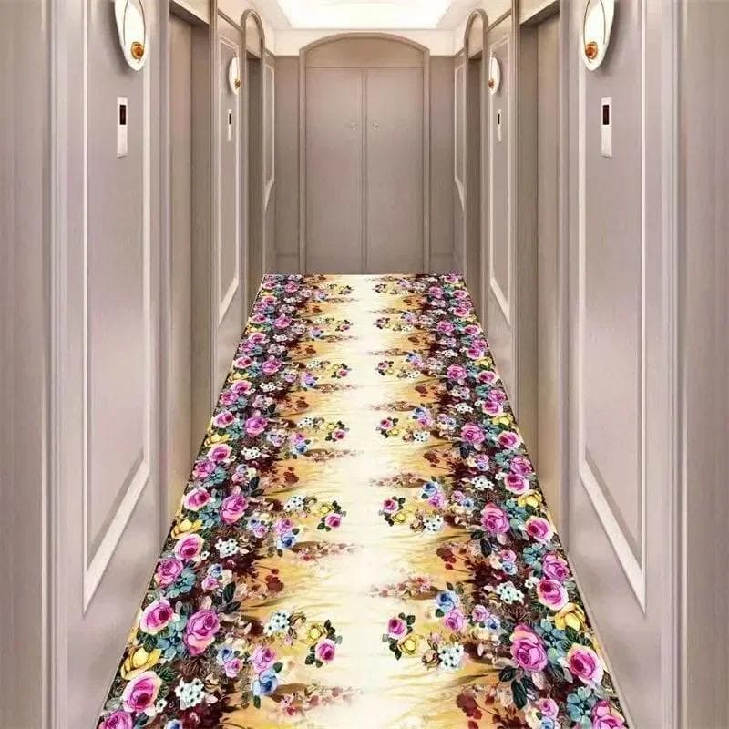 3D Corridor Runner Long Carpets for Hallway Living Room Decoration Home Aisle Floor Mats Modern Luxury Entryway Decor Area Rug 80x100cm