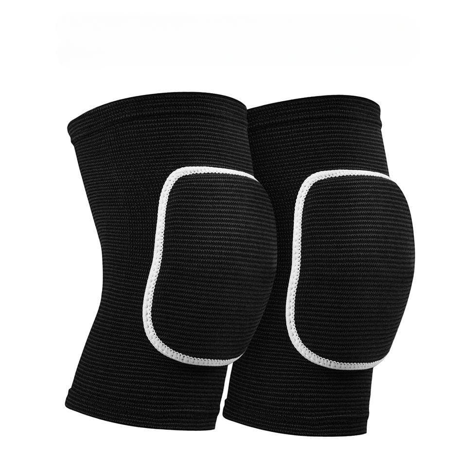 1Pair Dancing Knee Pads for Volleyball Yoga Women Men Patella Brace Support Kneepad Fitness Protector Work Gear M black