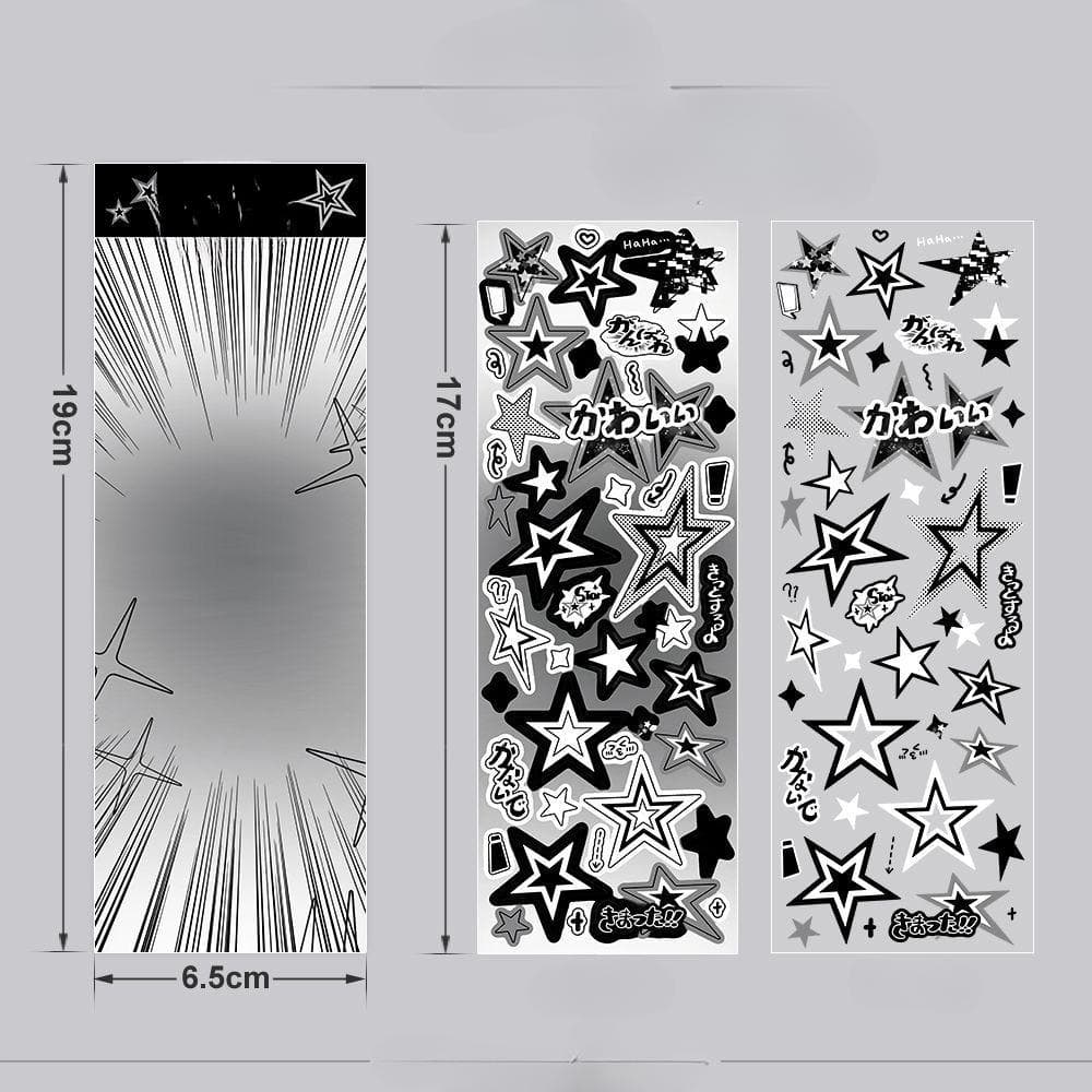 Scrapbooking Stickers Korean Deco Star Sticker For Idol Card Deco Scrapbook DIY Material Decoration Stationery Sticker