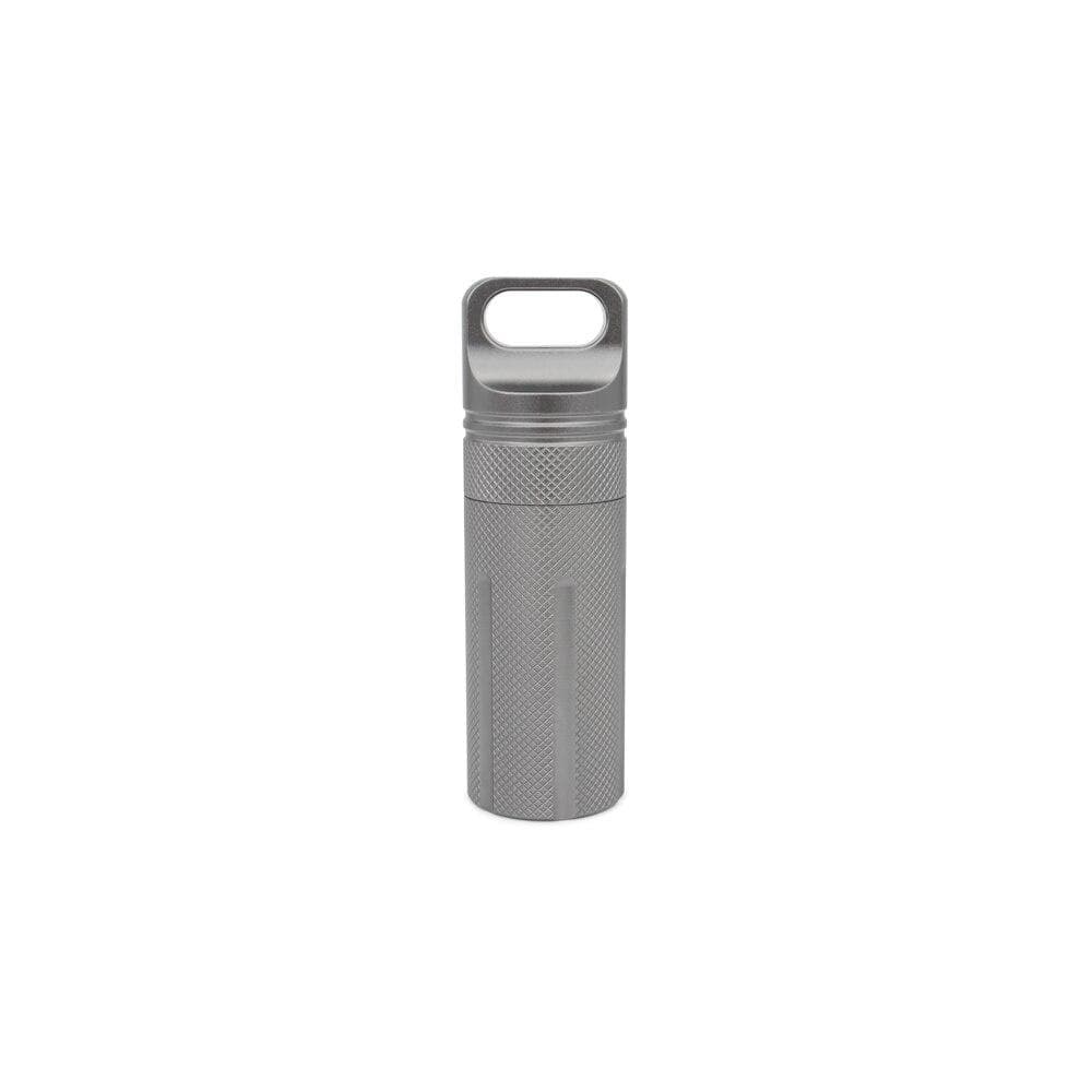 Gray Aluminum Alloy Waterproof Canister Medicine U Disk Seal Bottle EDC Outdoor Pill Bottle gray