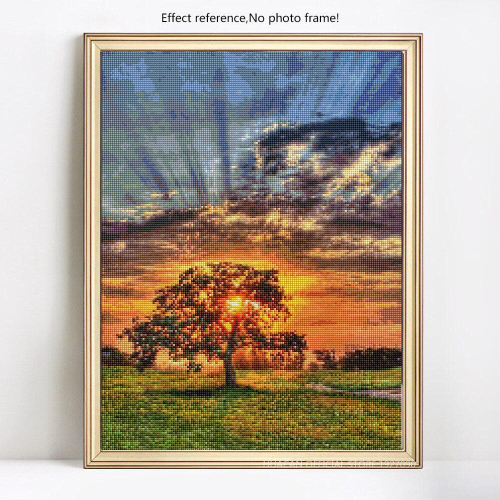 Full Round Diamond Paintings Landscape 5d Diamond Embroidery Diamond Mosaic Picture 20X30