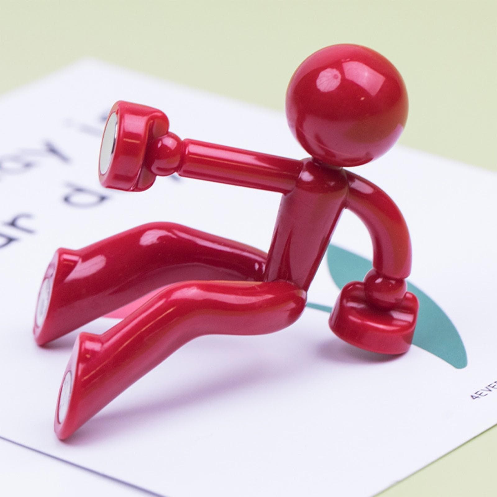 Magnet Key Holders Magnetic Man Key Hook Wall Key Holder Fridge Magnets Home For Any Metal Surface One Size red