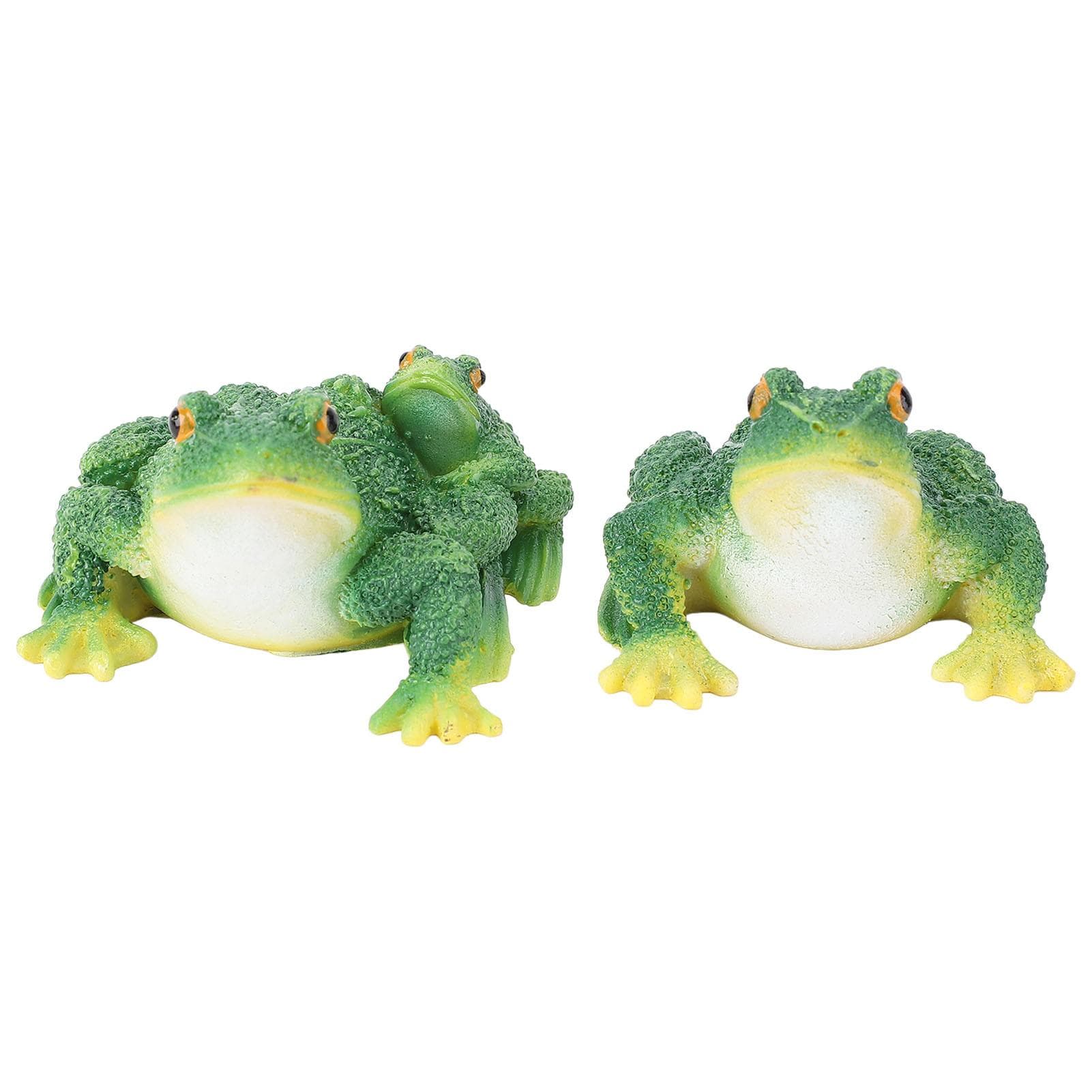 Frog Statue Garden Decor Resin Weatherproof Outdoor Frog Figurine Lawn Ornament for Indoor Outdoor 1 Pair