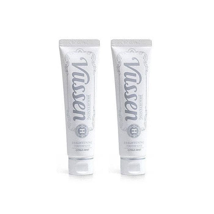 Vussen Whitening Toothpaste Set 2ea – Korean Teeth Brightening & Tartar Care Vussen H 120g x 2pc