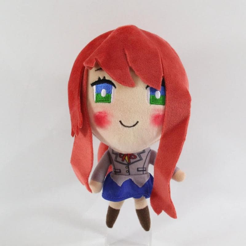 20cm Doki Doki Heartbeat Literature Club Plush Doll Kawaii Cartoon Anime Sayori Plush Toy Cute Yuri Natsuki Monika Decor Gifts bistre