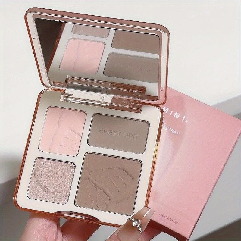 Facial Highlighter Makeup Palette Face Lasting Glow Brighten Contour Shimmer Matte Powder 3D Nose Shadow Cosmetics