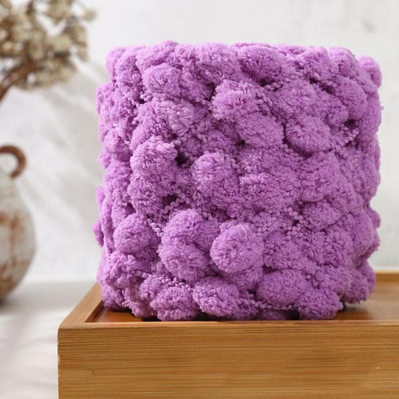 100g/roll Snowball Wool Colorful Thick Ball Yarn Rainbow Velvet Polyester Yarn