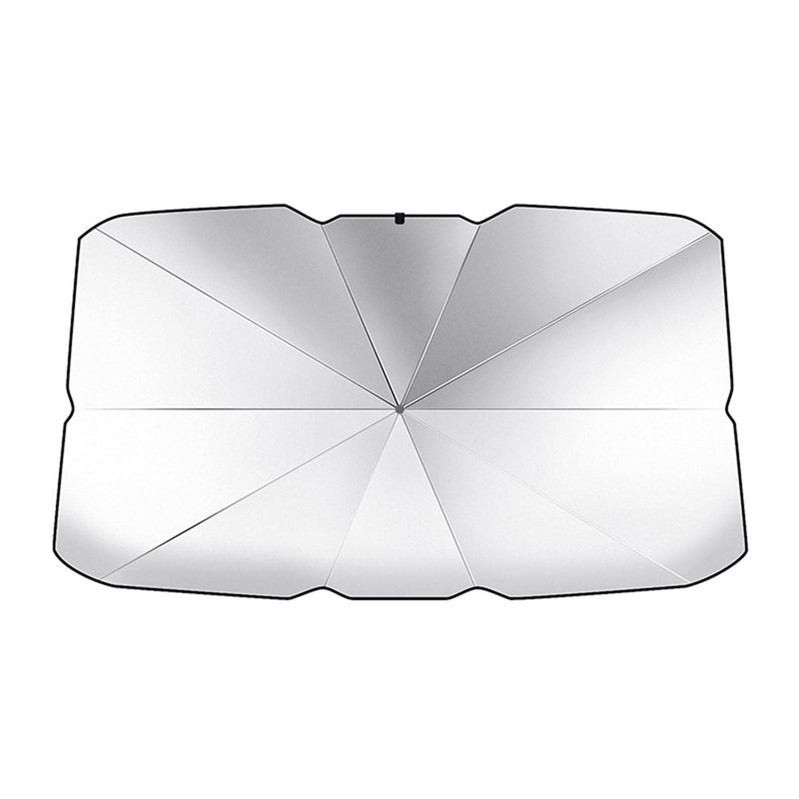 Upgraded Windshield Sun Shade Foldable Umbrella UV Rays Prevention Reflective Sunshade for Car Size Large silver