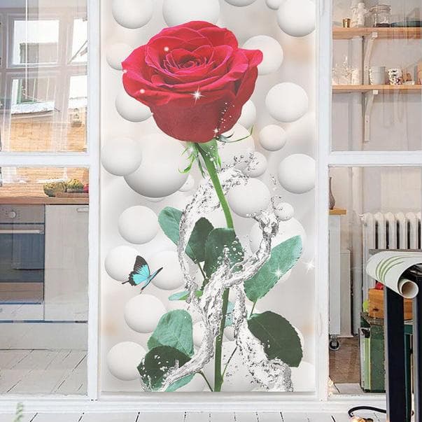 Bathroom Glass Stickers Bathroom Translucent Opaque Anti-transparent Balcony Window Blackout Glass Film Frosted Anti-peep 45x120cm