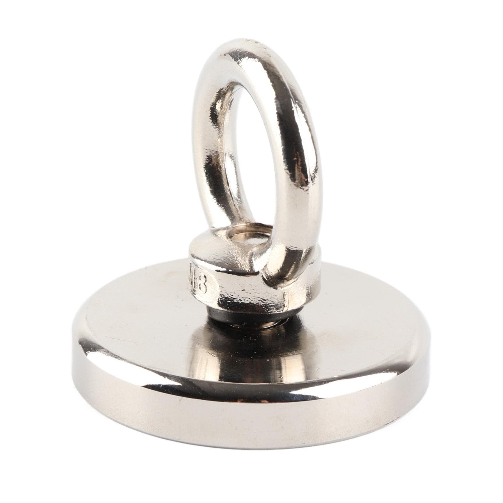 Fishing Magnet Strong Magnetic Stainless Steel Surface 165.3lb Pulling Force Magnet for Underwater