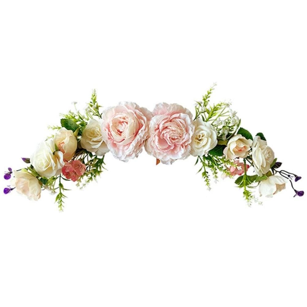 Artificial Peony Flower Swag Wedding Arch Flowers Artificial Floral Swag Decorative Swag for Lintel