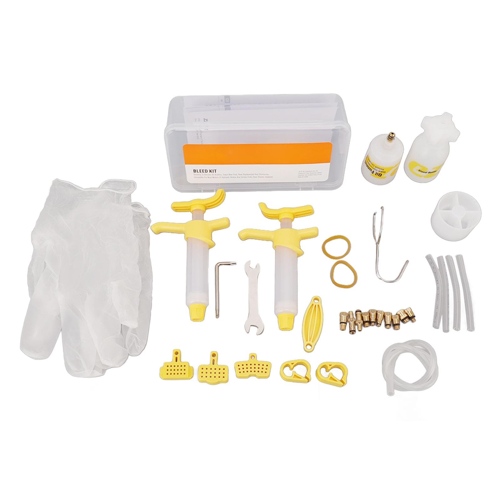Disc Brake Bleed Kit Durable Plastic Easy Operation Box Packed Stable Oil Bike Bleed Kit for Repair
