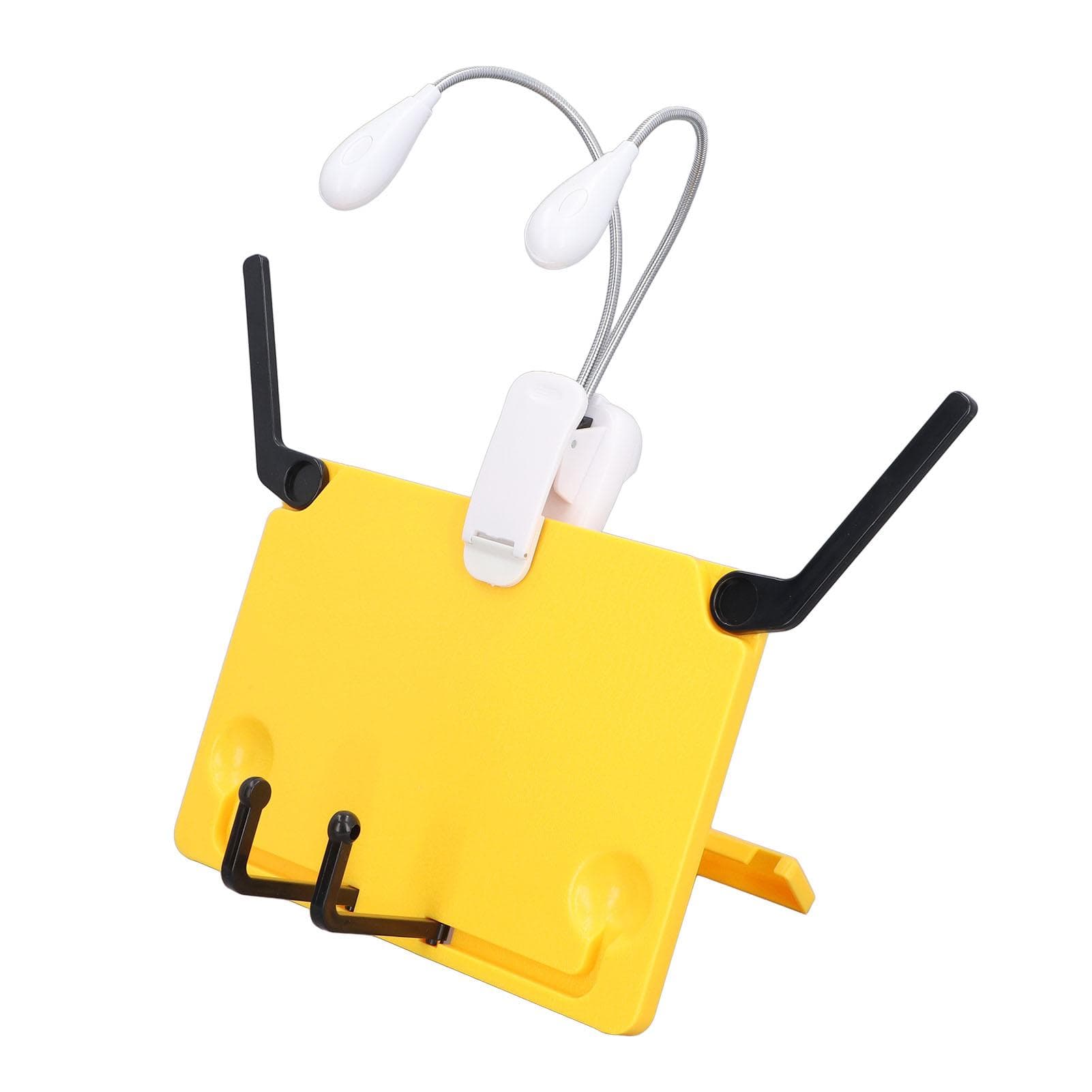 Music Stand Light Set Foldable Desktop Sheet Music Stand Book Tablet Holder and Clip On Reading