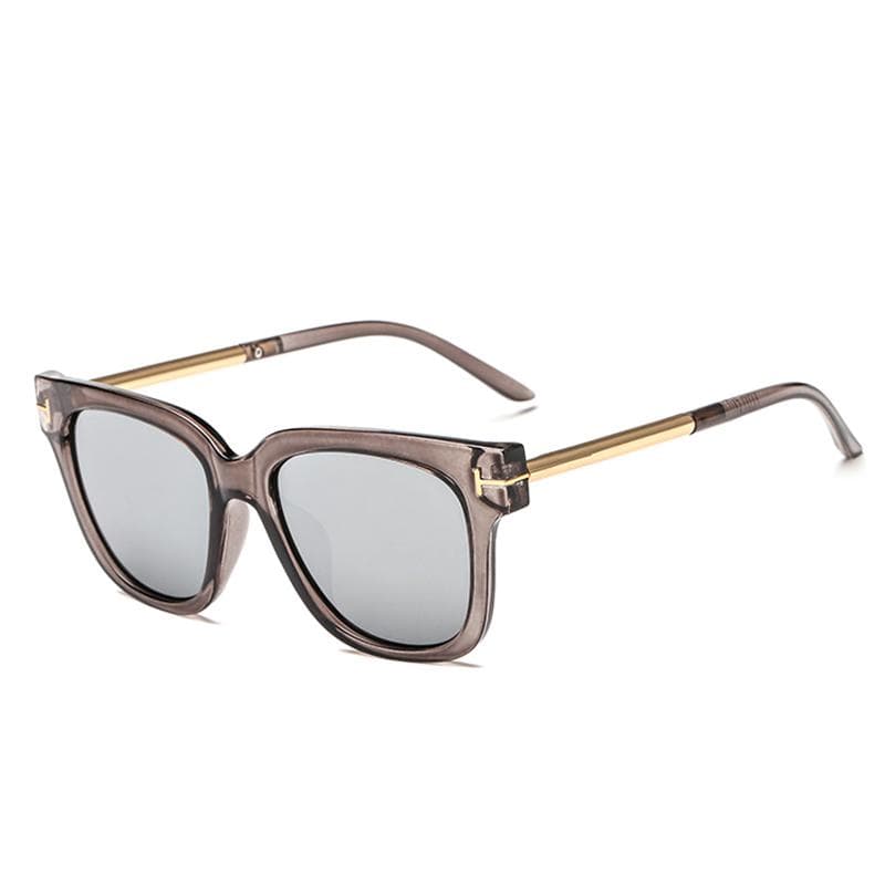 New Fashion Trendy Sunglasses Metal T Decor Square Frame UV Protection Z3232