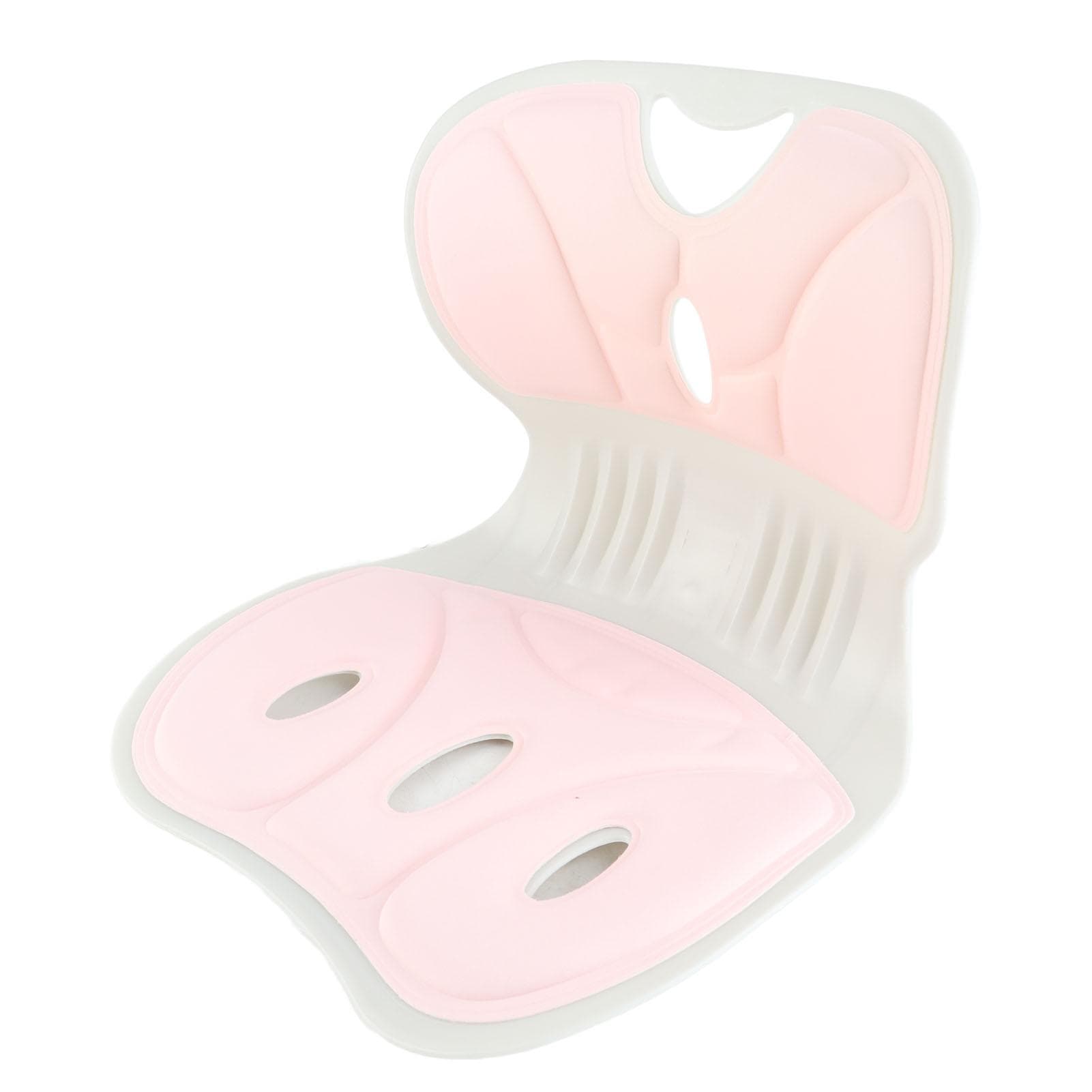 Waist Back Support Correct Sitting Posture Comfortable Lightweight Backrest Cushion Seat for Home pink