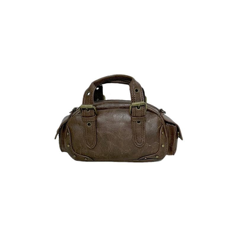 Niche Design, Retro, High-end, Large-capacity Portable Motorcycle Bag for Women, Fashionable, Trendy and Elegant Single-shoulder Crossbody Bag