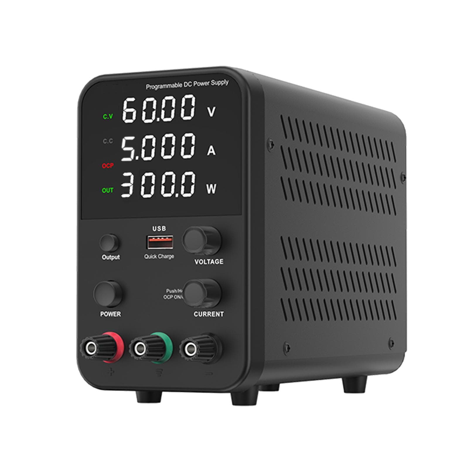 Bench DC Power Supply Variable 120V 3A Digital Display Adjustable Switching Regulated Power Supply UK Plug 60V 5A black