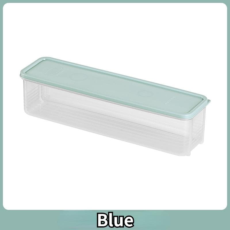 Kitchen Noodle Spaghetti Container Household Cereal Preservation Storage Box With Cover Spaghetti Box Kitchen Food Container blue