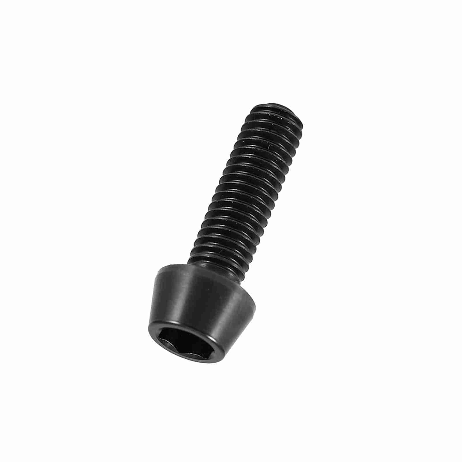 Titanium Alloy Titanium Tapered Head Screw With Washer For Mountain Bike(blackM6x20)