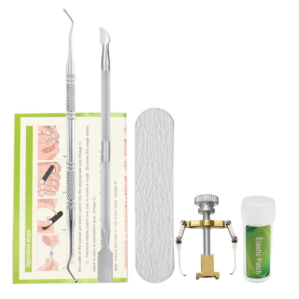 Toenail Correction Set Toenail Treatment Toenail Straightening Patch Lifter Fixer Recover 01(12pcs)