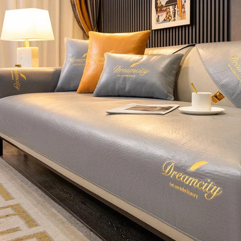 Waterproof Leather Sofa Cover Modern Sofa Cushion Slipcover Sofa Towel Anti-slip Protector Non-slip Back Towel for Living Room 70x90cm 1pcs